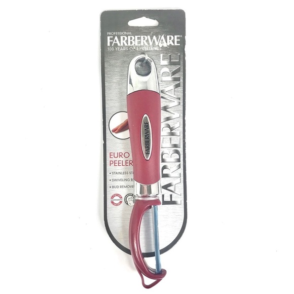 New Farberware Euro Peeler, Red - Picture 1 of 3